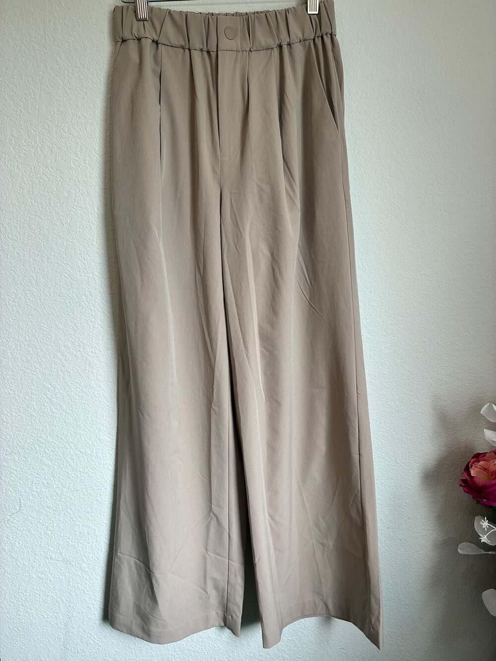 Varley Kayson Wide Leg Pants XS Mushroom